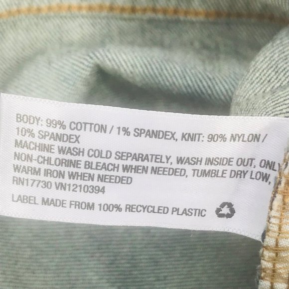 Isabel Maternity Women's Size 12 Crossover Panel Bermuda Blue Denim Short New - Picture 6 of 16